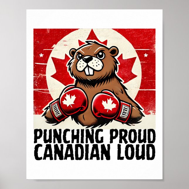 Affiche Coudes Haut Canada Taxes canadiennes Beaver B (Devant)