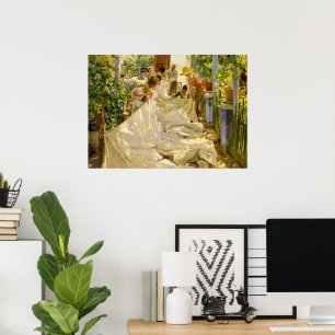 Affiche Coudre la voile par Joaquin Sorolla