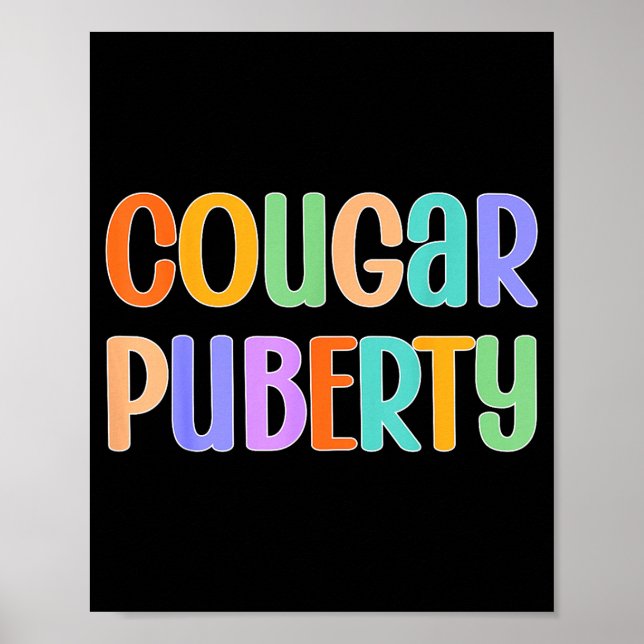 Affiche Cougar Puberty Midlife Funny Menopause Perimenopau (Devant)