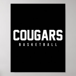 Affiche Cougars Sketll Gfx Merch Uni-adultes Et Enfants Sk