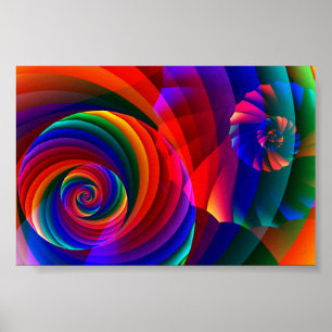 Affiche Couleur 7 Cool Art moderne Abstrait fractal