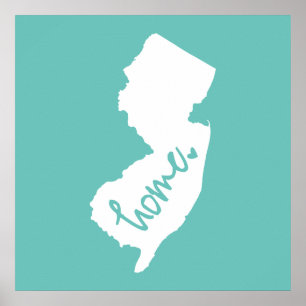 Affiche Couleur à la maison de coutume de New Jersey