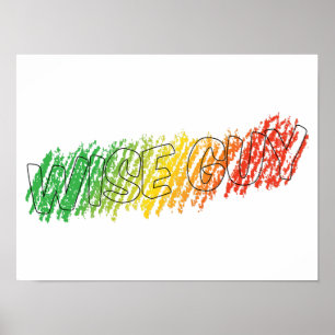 Affiche Couleur À L'Extérieur De L'Affiche Lignes