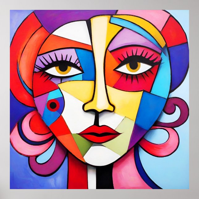 Affiche Couleur Abstrait (Devant)