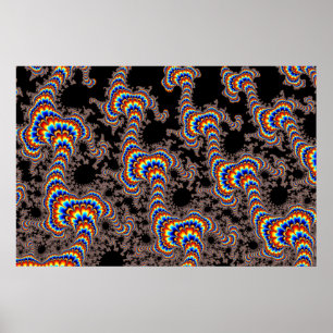 Affiche Couleur - Art fractal