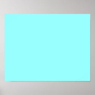 Affiche couleur bleu