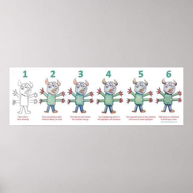 Affiche Couleur Comme Un Monstre (Devant)