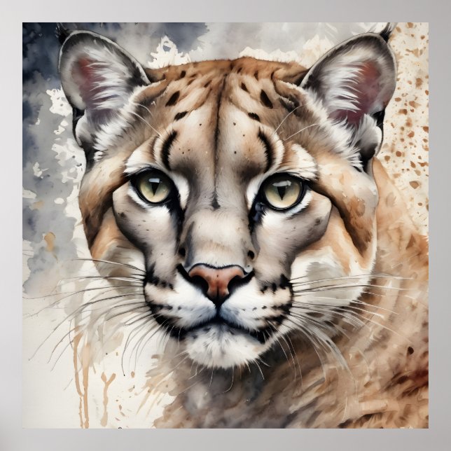 Affiche Couleur d'aquarelle no 1 (Devant)