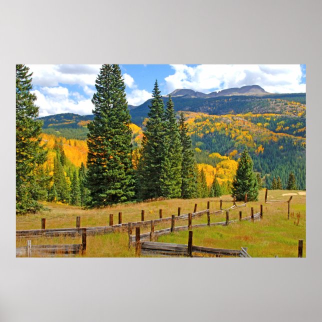 Affiche Couleur d'automne dans la campagne (Devant)