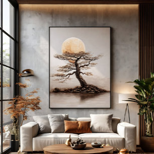 Affiche Couleur de soleil de l'arbre