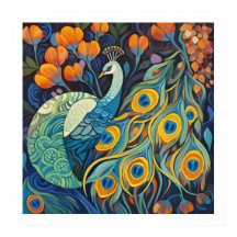 Couleur d'eau bleue vive Peacock