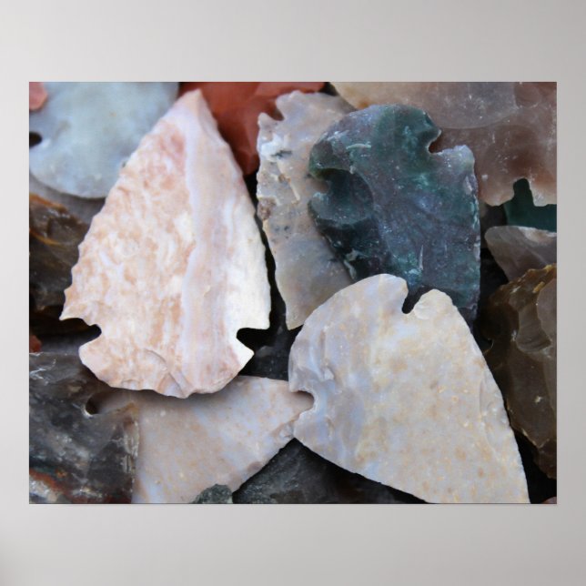 Affiche Couleur des pointes de flèche colorées (Devant)