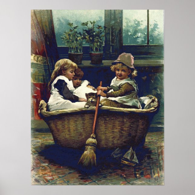 Affiche Couleur enfant vintage (Devant)