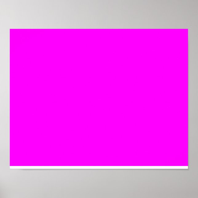 Affiche couleur fuchsia / magenta (Devant)