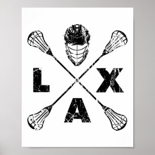 Affiche Couleur noire de l'axe de croix de Lacrosse