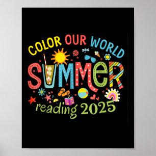 Affiche Couleur Notre Monde Été 2025 Programme de Lecture