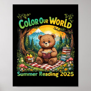 Affiche Couleur Notre Monde Été 2025 Programme de Lecture