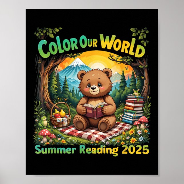Affiche Couleur Notre Monde Été 2025 Programme de Lecture  (Devant)