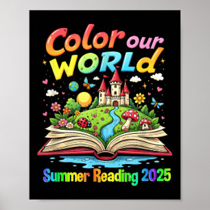 Affiche Couleur Notre Monde Été 2025 Programme de Lecture 