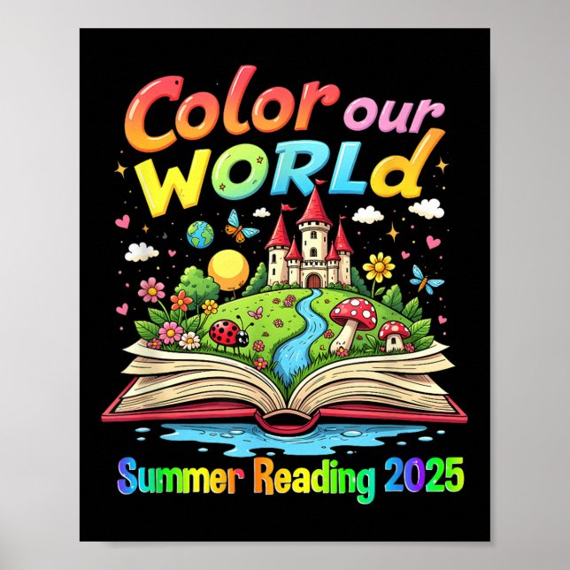 Affiche Couleur Notre Monde Été 2025 Programme de Lecture  (Devant)