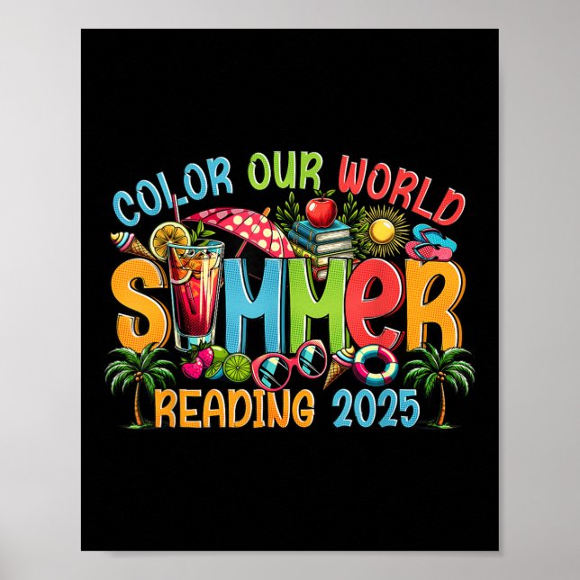 Affiche Couleur Notre Monde Été 2025 Programme de Lecture  (Devant)