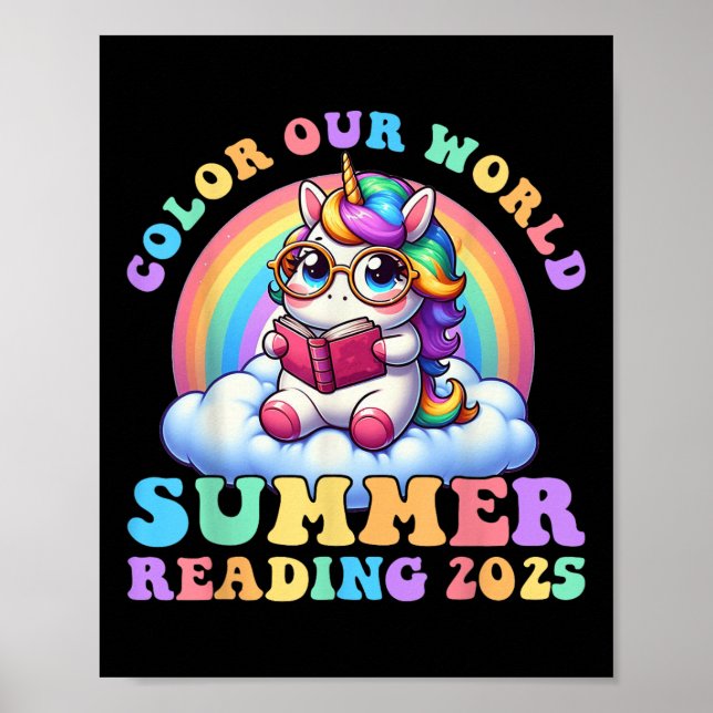 Affiche Couleur Notre Monde Été 2025 Programme de lecture  (Devant)