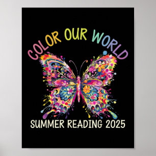 Affiche Couleur Notre Monde Été Lecture Programme 2025 Beu