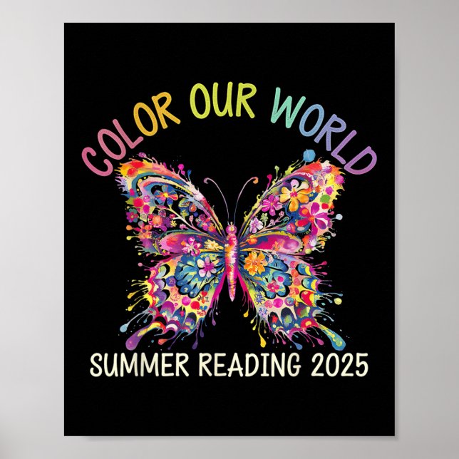 Affiche Couleur Notre Monde Été Lecture Programme 2025 Beu (Devant)