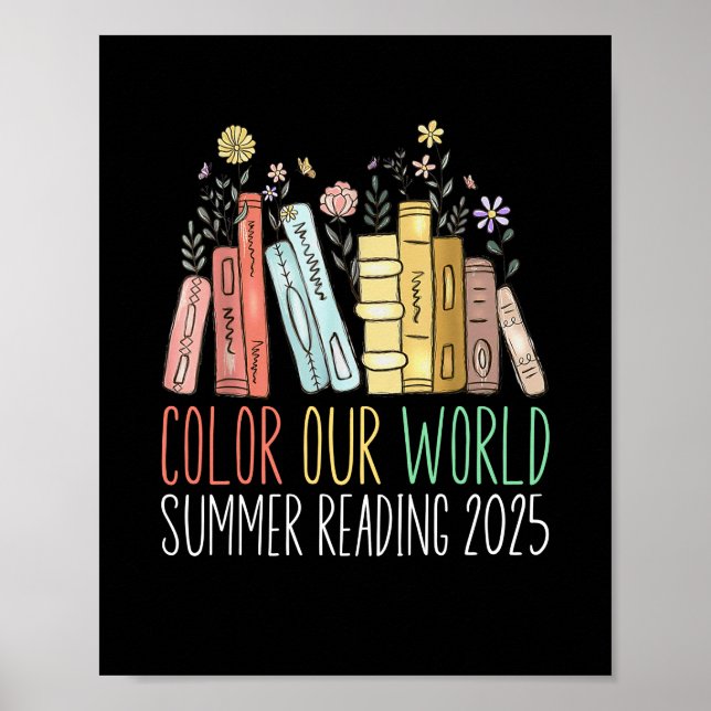 Affiche Couleur Notre Monde Lecture Été 2025 (Devant)