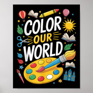 Affiche Couleur Notre Monde Lecture Été 2025 Art Peinture