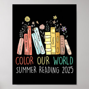 Affiche Couleur Notre Monde Lecture Été 2025 Mignonne Livr