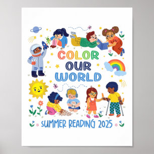 Affiche Couleur Notre Monde Lecture Été 2025 Réserver Enfa