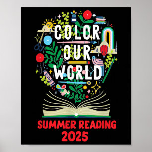 Affiche Couleur Notre Monde Lecture Été Art Et Créativité