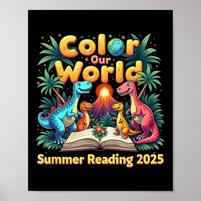 Affiche Couleur Notre programme de lecture d'été dans le m (Devant)