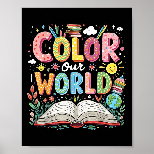 Affiche Couleur Notre Programme Mondial de Lecture du Livr (Devant)