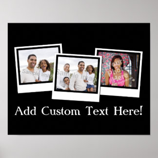 Affiche Couleur personnalisée des images instantanées 3 ph