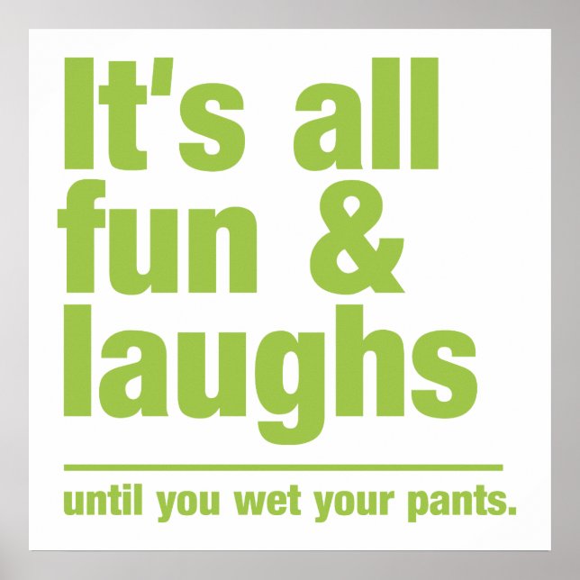 Affiche couleur personnalisée FUN & LAUGHS (Devant)
