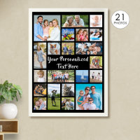 Couleur personnalisée moderne 21 Photo Collage pho