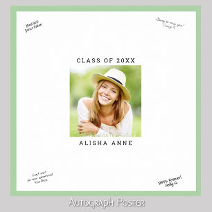 Affiche COULEUR PERSONNALISÉE Photo Graduation Signature M