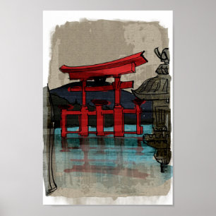 Affiche Couleur pour aquarelle japonaise 2