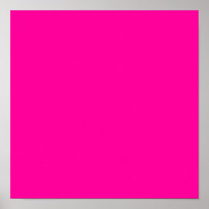 Affiche Couleur solide rose néon