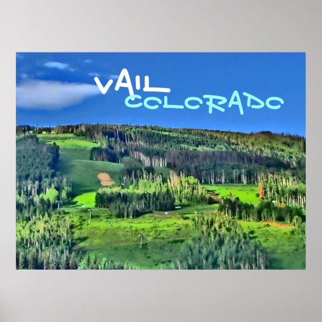 Affiche couleur Vail Colorado (Devant)