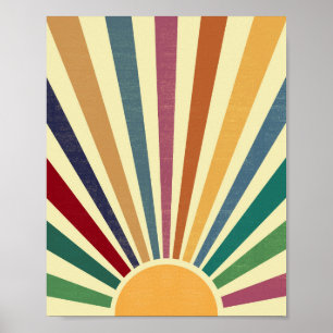 Affiche Couleurs Boho vintages