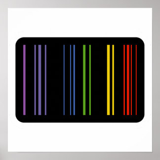 Affiche Couleurs codées – Art de code-barres