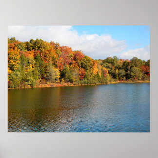 Affiche Couleurs d'automne du lac Russell