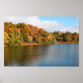 Affiche Couleurs d'automne du lac Russell