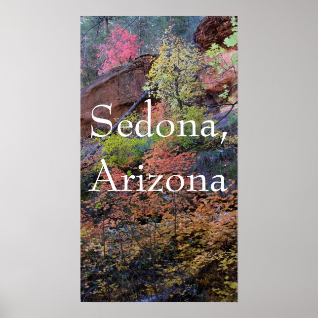 Affiche Couleurs d'automne en Sedona (Devant)