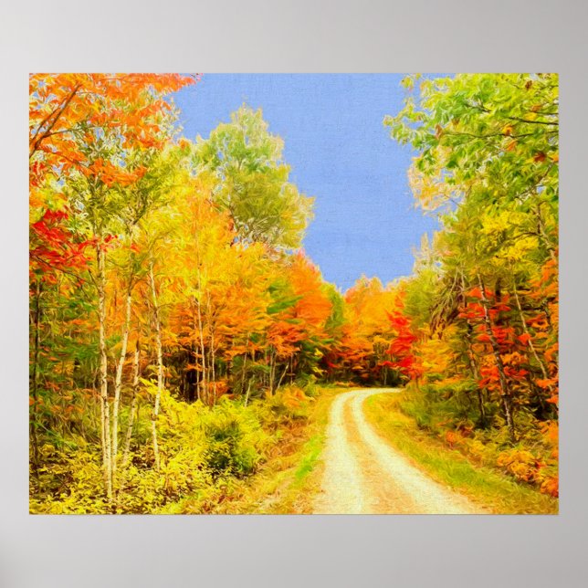 Affiche Couleurs d'automne Maine (Devant)