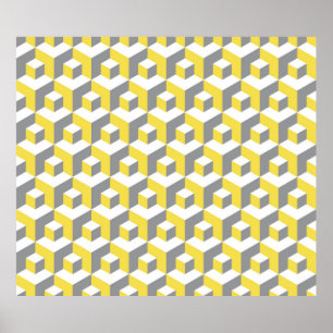 Affiche Couleurs de l'année 2021 illuminant jaune et ultim