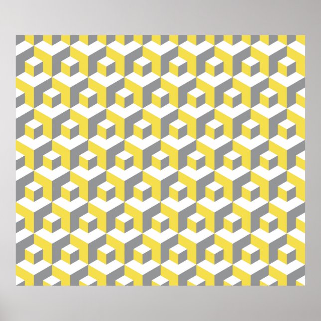 Affiche Couleurs de l'année 2021 illuminant jaune et ultim (Devant)